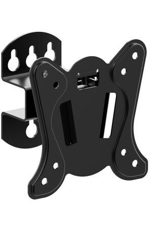 MM02-110DT Universal TV Wall Mount Bracket for 10–32 Inch LED LCD Flat Screen TVs, Slim Fixed Heavy-Duty Steel TV Holder Stand