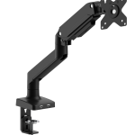 MX17-112 Single Arm Gas Spring Monitor Mount, Adjustable VESA Stand for 17–32 Inch Screens, Full Motion Swivel & Tilt
