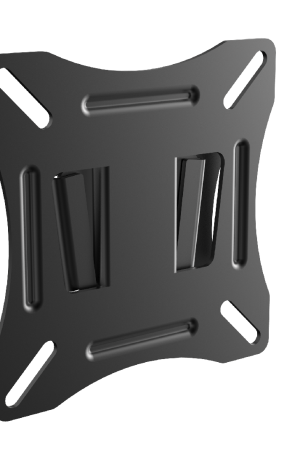 MM01 Basic TV Wall Mount, Fixed/Low-Profile Bracket for 13–42 Inch TVs, VESA Compatible, Easy Installation for Home and Office