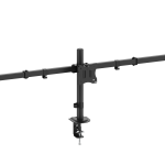 MX19-134P Fixed Arm Monitor Mount, VESA Desk Stand for 17–32 Inch Screens, Space-Saving Adjustable Monitor Bracket for Office and Home