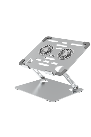 Tablet Stand Holder MR-103 | Carbon Steel with Fan Cooling, Space-Saving Design for Home/Office Computer Stand